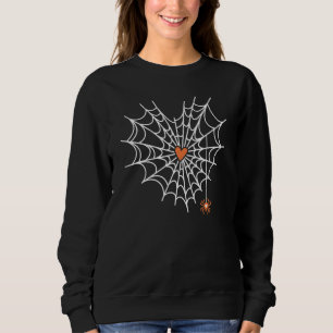 Cute Spindelnät Cobweb Heart Halloween Orange 1 T Shirt