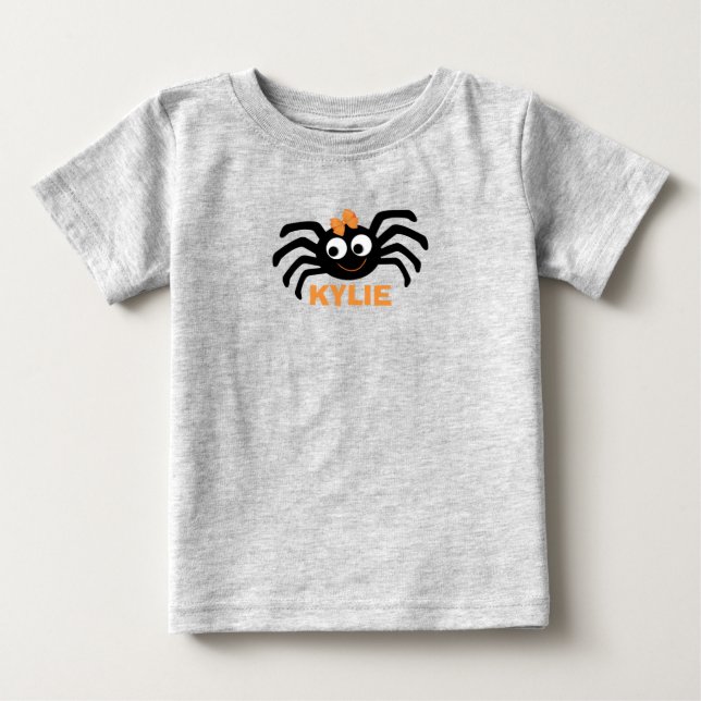 Cute-Spindelnät halloween-personlig T Shirt (Framsida)