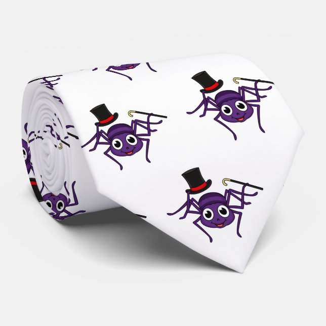 Cute spinder i tecknaden top hat slips (Rullad)