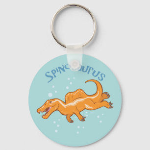Cute Spinosaurus Nyckelring