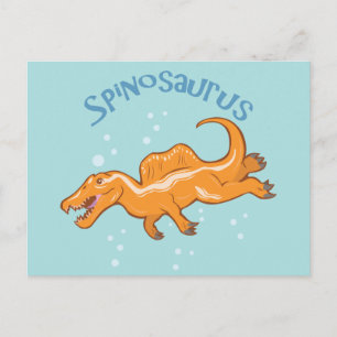 Cute Spinosaurus Vykort