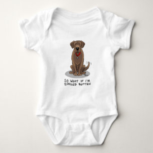 Cute Spoiled Rotten Chocolate Labrador Retriever T Shirt