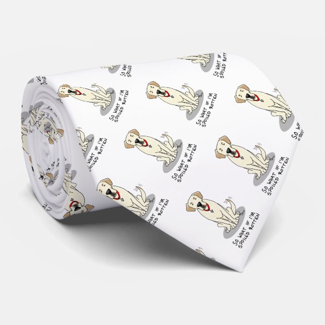 Cute Spoiled Rotten Gult Labrador Retriever Hund Slips (Rullad)