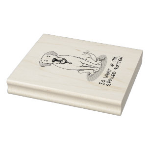 Cute Spoiled Rotten Gult Labrador Retriever Hund Stämpel