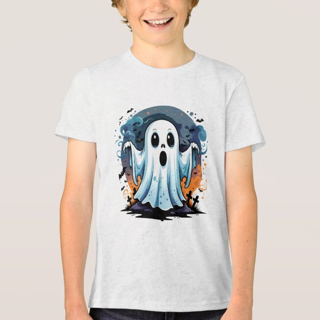 Cute spöke, Halloween T Shirt (Framsida)