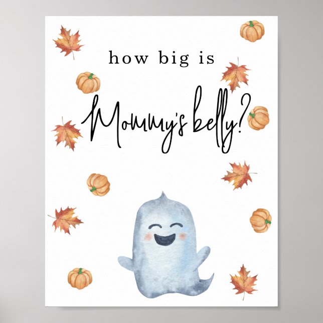 Cute spöke - Hur stort är Mamma Blocky Poster (Framsidan)