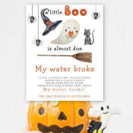 Cute spöke - min fattiga babydusch i vatten poster