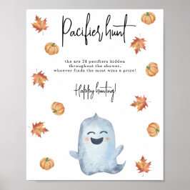 Cute spöke - Nappar jagar babydusch Poster