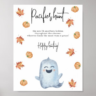 Cute spöke - Nappar jagar babydusch Poster