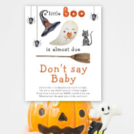 Cute spöke - säg inte baby poster