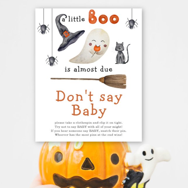 Cute spöke - säg inte baby poster (Skapare uppladdad)