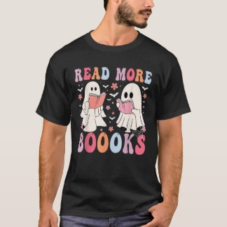 Cute Spöken Bokar Läs mer böcker Lärare H T Shirt