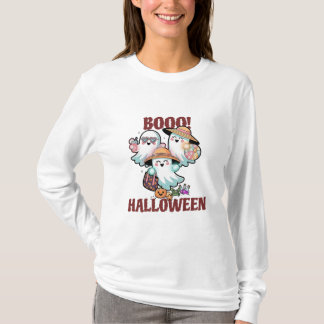 Cute Spöken Boo Halloween T-Shirt
