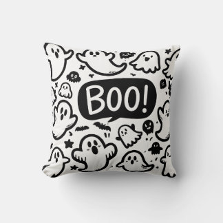 Cute Spöken Halloween Boo Design Kudde