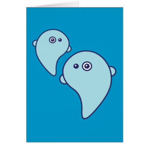 Cute Spöken Hälsningskort