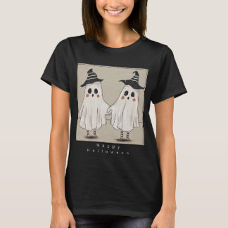 Cute Spöken Happy halloween T Shirt