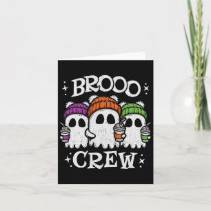 Cute Spöken Ice Coffee - Halloween Ghost Coffee - Kort