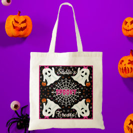 Cute Spöken Jack o lantern Cobweb Tygkasse