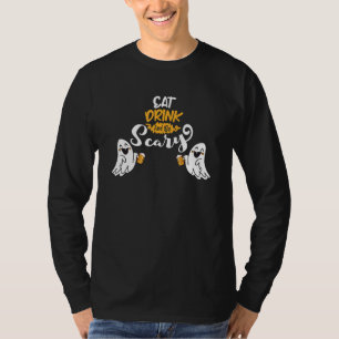 Cute Spöken med öl och dryck och vara skum T Shirt
