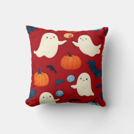 Cute Spöken och Pumpkins Halloween Pillow Kudde