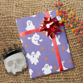 Cute Spöken och Stars Mönster Halloween Presentpapper