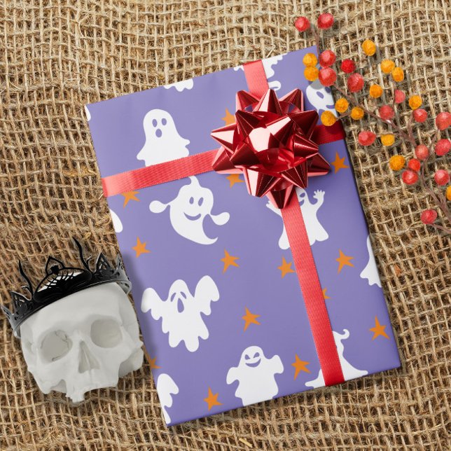Cute Spöken och Stars Mönster Halloween Presentpapper (Skapare uppladdad)