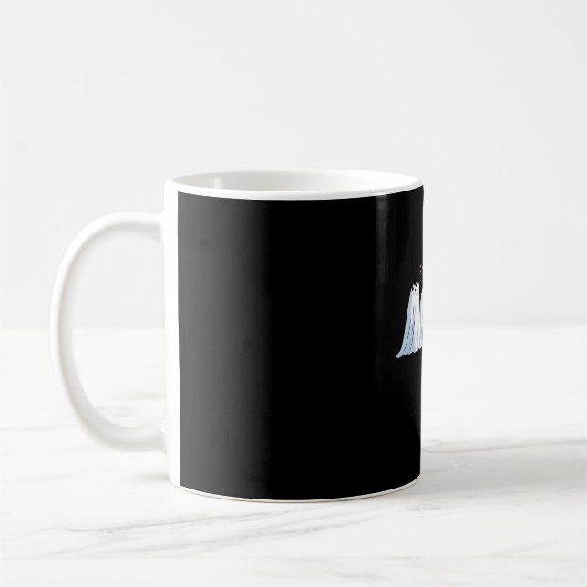 Cute Spöken och Svarta katter Halloween - Spooky S Kaffemugg (Vänster)