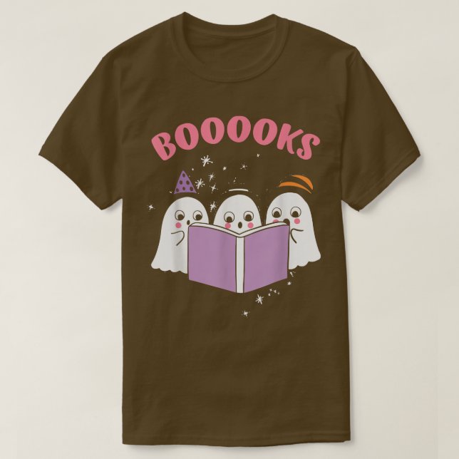 Cute Spöken Reading BookBooksRead T Shirt (Design framsida)
