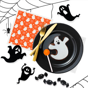 Cute Spöken   Spindlar   Spindelnät Halloween Pappersservett