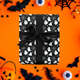Cute Spöken | Spindlar | Spindelnät Halloween Presentpapper