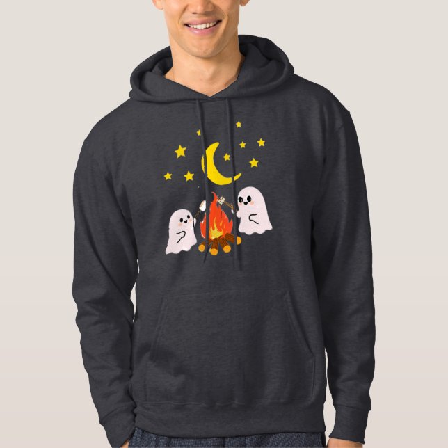 Cute spöken-vänner för Halloween Hoodie (Framsida)