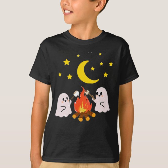Cute spöken-vänner för Halloween T Shirt (Framsida)