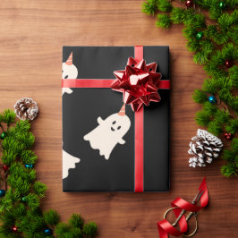 Cute spöket mönster Halloween, radbrytning Pappert Presentpapper