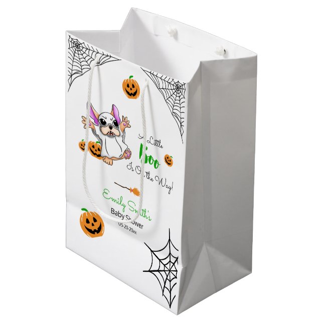 Cute spökpumpor Halloween Baby Shower (Framsidan Vinklad)