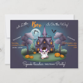 Cute spökpumpor Halloween Baby Shower Invati Inbjudningar