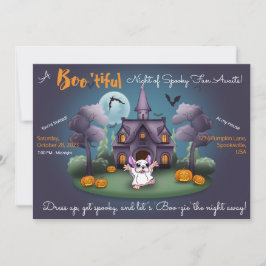 Cute spökpumpor Halloween fest Inbjudningar