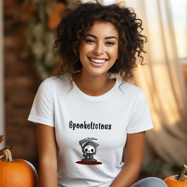 Cute Spookelicious Halloween Grim Reaper T Shirt
