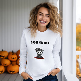 Cute Spookelicious Halloween Grim Reaper T Shirt