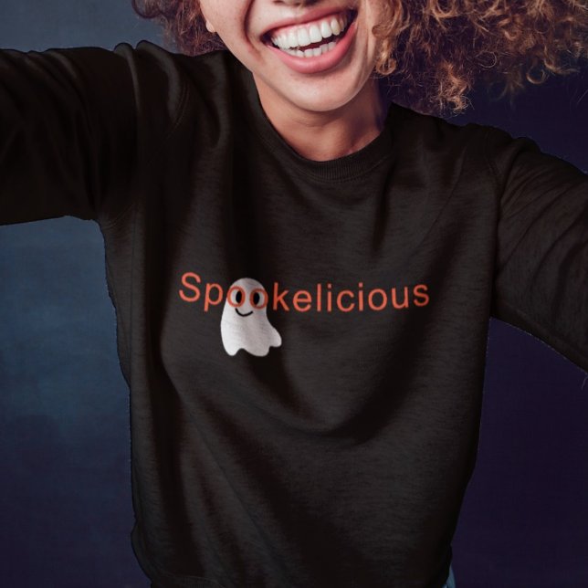 Cute Spookelicious Öga Glasses Smiling Ghost T Shirt (Skapare uppladdad)