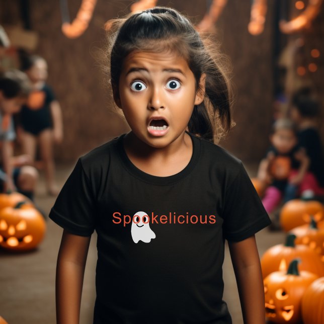 Cute Spookelicious Öga Glasses Smiling Ghost T Shirt (Skapare uppladdad)