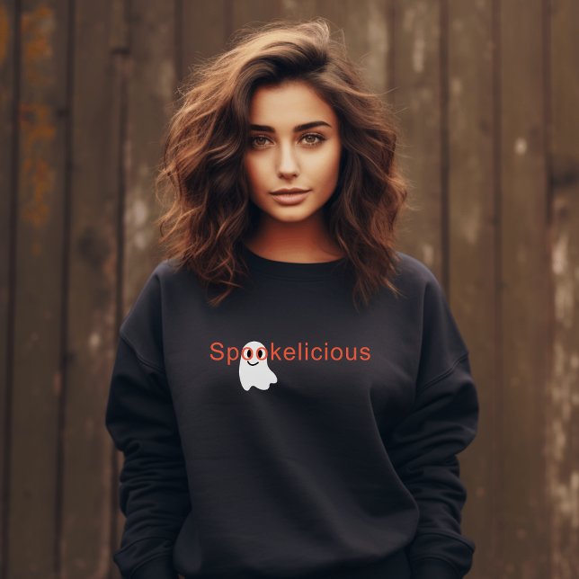 Cute Spookelicious Öga Glasses Smiling Ghost T Shirt (Skapare uppladdad)
