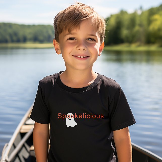 Cute Spookelicious Öga Glasses Smiling Ghost T Shirt (Skapare uppladdad)
