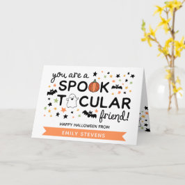 Cute Spooktacular Friend Happy halloween Kort