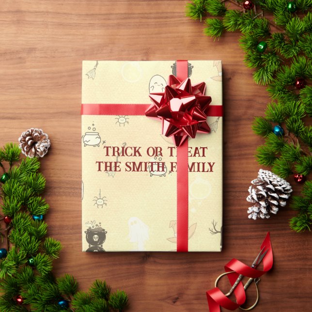 Cute Spooktacular Halloween fest Presentpapper (Julgåva)