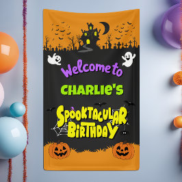 Cute Spooktacular Halloween Fun Birthday Welcome