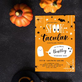Cute Spooktacular Kids Halloween Birthday Inbjudningar