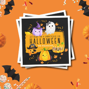 Cute Spooktacular Roligt Halloween Night Pappersservett