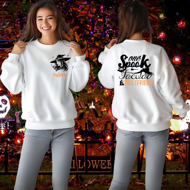 Cute Spooky Best kompis Halloween Witch T Shirt (Skapare uppladdad)