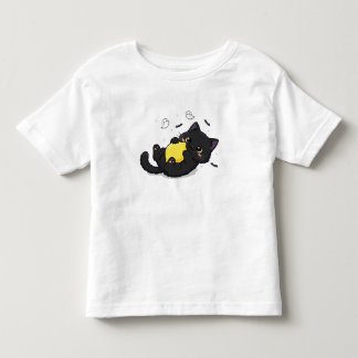 Cute Spooky Black Cat och Hans Lemon T Shirt