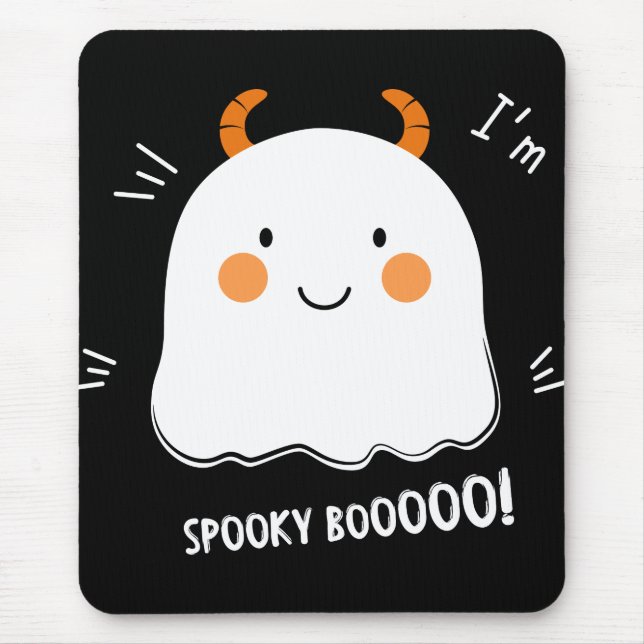 Cute Spooky Boo Demon Ghost Musmatta (Framsidan)